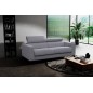Canapé 3 places convertible en tissu de luxe AVIR, gris foncé