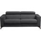 Canapé 3 places convertible en tissu de luxe AVIR, anthracite, Gris anthracite