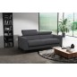 Canapé 3 places convertible en tissu de luxe AVIR, anthracite, Gris anthracite
