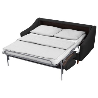 Canapé 3 places convertible en tissu de luxe HANS, gris anthracite
