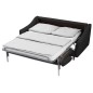 Canapé 3 places convertible en tissu de luxe HANS, gris anthracite