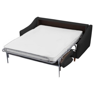 Canapé 3 places convertible en tissu de luxe HANS, gris anthracite