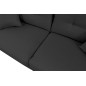 Canapé 3 places convertible en tissu de luxe HANS, gris anthracite