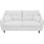 Canapé 3 places convertible en tissu de luxe HANS, blanc