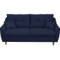 Canapé 3 places convertible en tissu de luxe HANS, bleu foncé