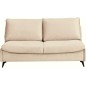 Canapé 3 places convertible en velours de luxe BOGAR, beige
