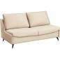 Canapé 3 places convertible en velours de luxe BOGAR, beige