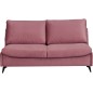 Canapé 3 places convertible en velours de luxe BOGAR, rose pale