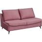 Canapé 3 places convertible en velours de luxe BOGAR, rose pale