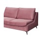 Canapé 3 places convertible en velours de luxe BOGAR, rose pale