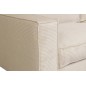 Canapé 3 places convertible en velours cottelé de luxe TEX, beige clair