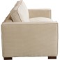 Canapé 3 places convertible en velours cottelé de luxe TEX, beige clair