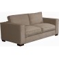 Canapé 3 places convertible en velours cottelé de luxe TEX, marron