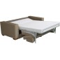 Canapé 3 places convertible en velours cottelé de luxe TEX, marron