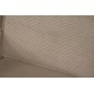 Canapé 3 places convertible en velours cottelé de luxe TEX, marron