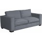 Canapé 3 places convertible en velours cottelé de luxe TEX, gris foncé