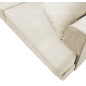 Canapé 3 places convertible en velours de luxe INDY, beige clair