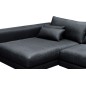 Canapé d'angle en tissu luxe 5 places, BERGAMO, gris foncé, angle gauche (vu de face) Canapé d'angle en tissu luxe 5 places, BERGAMO, gris foncé, angle gauche (vu de face)