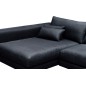 Canapé d'angle - en tissu luxe 5 places, BERGAMO, gris anthracite, angle gauche (vu de face) Canapé d'angle - en tissu luxe 5 places, BERGAMO, gris anthracite, angle gauche (vu de face)