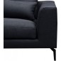 Canapé d'angle - en tissu luxe 5 places, BERGAMO, gris anthracite, angle gauche (vu de face) Canapé d'angle - en tissu luxe 5 places, BERGAMO, gris anthracite, angle gauche (vu de face)