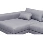 Canapé d'angle en tissu luxe 5 places, BERGAMO, gris, angle gauche (vu de face) Canapé d'angle en tissu luxe 5 places, BERGAMO, gris, angle gauche (vu de face)