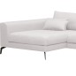 Canapé d'angle en tissu luxe 5 places, BERGAMO, blanc, angle gauche (vu de face) Canapé d'angle en tissu luxe 5 places, BERGAMO, blanc, angle gauche (vu de face)