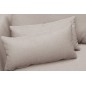 Canapé d'angle en tissu luxe 5 places, BERGAMO, beige, angle gauche (vu de face) Canapé d'angle en tissu luxe 5 places, BERGAMO, beige, angle gauche (vu de face)