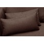 Canapé d'angle en tissu luxe 5 places, BERGAMO, marron, angle gauche (vu de face) Canapé d'angle en tissu luxe 5 places, BERGAMO, marron, angle gauche (vu de face)