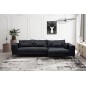Canapé d'angle en tissu luxe 5 places, BERGAMO, gris anthracite, angle droit (vu de face) Canapé d'angle en tissu luxe 5 places, BERGAMO, gris anthracite, angle droit (vu de face)