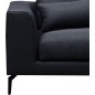 Canapé d'angle en tissu luxe 5 places, BERGAMO, gris anthracite, angle droit (vu de face) Canapé d'angle en tissu luxe 5 places, BERGAMO, gris anthracite, angle droit (vu de face)