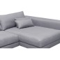 Canapé d'angle en tissu luxe 5 places, BERGAMO, gris, angle droit(vu de face) Canapé d'angle en tissu luxe 5 places, BERGAMO, gris, angle droit(vu de face)