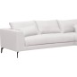 Canapé d'angle en tissu luxe 5 places, BERGAMO, blanc, angle droit (vu de face) Canapé d'angle en tissu luxe 5 places, BERGAMO, blanc, angle droit (vu de face)