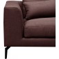 Canapé d'angle en tissu luxe 5 places, BERGAMO, marron, angle droit (vu de face) Canapé d'angle en tissu luxe 5 places, BERGAMO, marron, angle droit (vu de face)