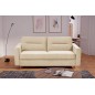 Canapé 3 places convertible en velours de luxe ATHENES, beige