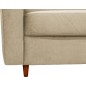 Canapé 3 places convertible en velours de luxe ATHENES, beige