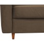 Canapé 3 places convertible en velours de luxe ATHENES, marron