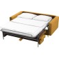 Canapé 3 places convertible en velours de luxe ATHENES, cuivre