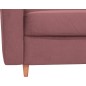 Canapé 3 places convertible en velours de luxe ATHENES, rose pale