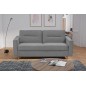 Canapé 3 places convertible en velours de luxe ATHENES, gris