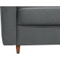 Canapé 3 places convertible en velours de luxe ATHENES, gris