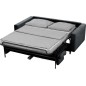 Canapé 3 places convertible en velours de luxe ATHENES, gris foncé