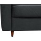Canapé 3 places convertible en velours de luxe ATHENES, gris foncé