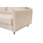 Canapé 3 places convertible en velours de luxe LISA, beige