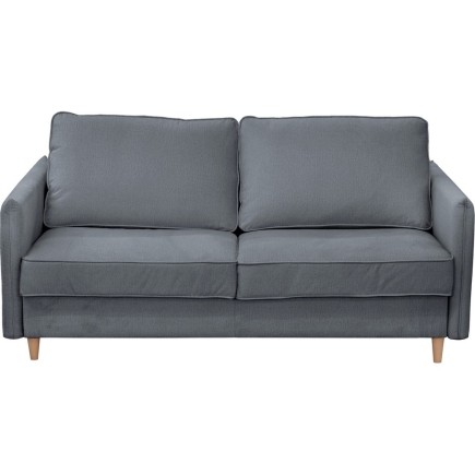 Canapé 3 places convertible en velours de luxe LISA, gris