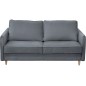 Canapé 3 places convertible en velours de luxe LISA, gris