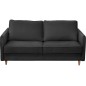 Canapé 3 places convertible en velours de luxe LISA, gris anthracite