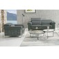Ensemble Canapé 3 places et fauteuil en cuir italien buffle , BOLZANO, gris foncé Ensemble Canapé 3 places et fauteuil en cuir italien buffle , BOLZANO, gris foncé