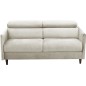 Canapé 3 places convertible en velours de luxe LOIC, beige