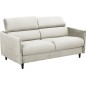Canapé 3 places convertible en velours de luxe LOIC, beige