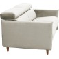 Canapé 3 places convertible en velours de luxe LOIC, beige
